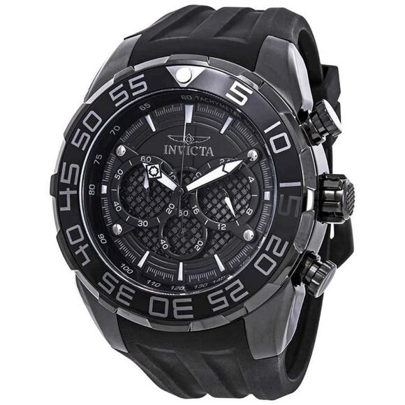 Invicta Speedway SCUBA Typhoon Black Mens Watch 50mm Chronograph 26309 NEW INBOX main image 9